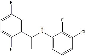 3-chloro-N-[1-(2,5-difluorophenyl)ethyl]-2-fluoroaniline Structure