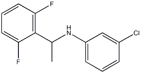 3-chloro-N-[1-(2,6-difluorophenyl)ethyl]aniline,,结构式