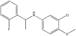 3-chloro-N-[1-(2-fluorophenyl)ethyl]-4-methoxyaniline Structure