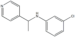 3-chloro-N-[1-(pyridin-4-yl)ethyl]aniline Structure