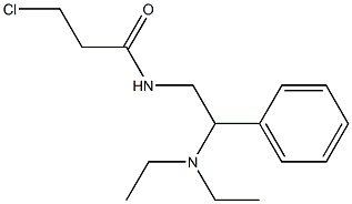 3-chloro-N-[2-(diethylamino)-2-phenylethyl]propanamide