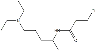 3-chloro-N-[5-(diethylamino)pentan-2-yl]propanamide,,结构式