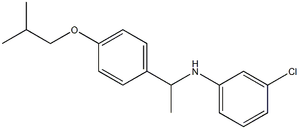 3-chloro-N-{1-[4-(2-methylpropoxy)phenyl]ethyl}aniline|