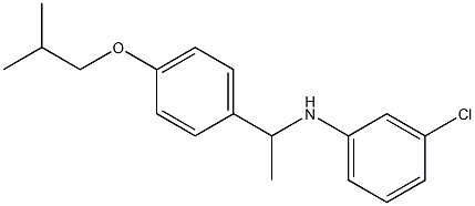 3-chloro-N-{1-[4-(2-methylpropoxy)phenyl]ethyl}aniline Structure