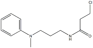 3-chloro-N-{3-[methyl(phenyl)amino]propyl}propanamide Structure