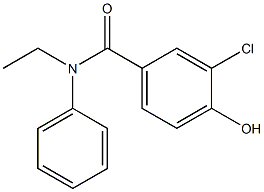 3-chloro-N-ethyl-4-hydroxy-N-phenylbenzamide Structure