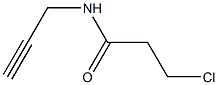 3-chloro-N-prop-2-ynylpropanamide 结构式