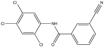 3-cyano-N-(2,4,5-trichlorophenyl)benzamide 化学構造式