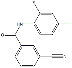 3-cyano-N-(2-fluoro-4-methylphenyl)benzamide Structure