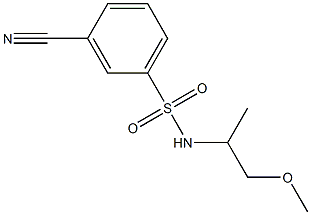 3-cyano-N-(2-methoxy-1-methylethyl)benzenesulfonamide