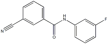 3-cyano-N-(3-fluorophenyl)benzamide Struktur