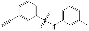 3-cyano-N-(3-methylphenyl)benzenesulfonamide,,结构式