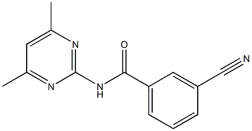 3-cyano-N-(4,6-dimethylpyrimidin-2-yl)benzamide