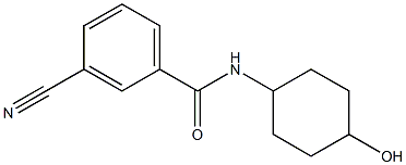 3-cyano-N-(4-hydroxycyclohexyl)benzamide Struktur