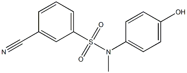 3-cyano-N-(4-hydroxyphenyl)-N-methylbenzene-1-sulfonamide