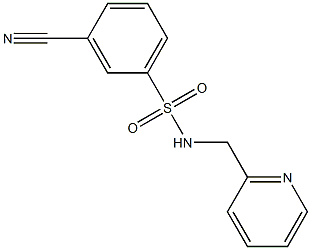 3-cyano-N-(pyridin-2-ylmethyl)benzenesulfonamide|