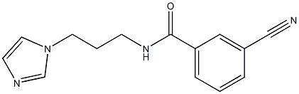 3-cyano-N-[3-(1H-imidazol-1-yl)propyl]benzamide