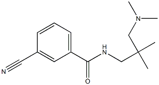 3-cyano-N-[3-(dimethylamino)-2,2-dimethylpropyl]benzamide Structure