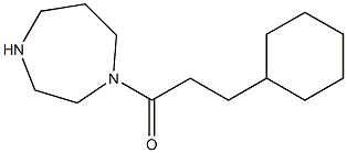 3-cyclohexyl-1-(1,4-diazepan-1-yl)propan-1-one Struktur