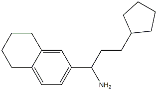 3-cyclopentyl-1-(5,6,7,8-tetrahydronaphthalen-2-yl)propan-1-amine Structure