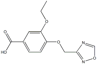 3-ethoxy-4-(1,2,4-oxadiazol-3-ylmethoxy)benzoic acid Structure