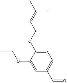 3-ethoxy-4-[(3-methylbut-2-en-1-yl)oxy]benzaldehyde Structure