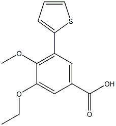 3-ethoxy-4-methoxy-5-thien-2-ylbenzoic acid Structure