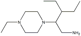 3-ethyl-2-(4-ethylpiperazin-1-yl)pentan-1-amine Structure