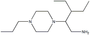 3-ethyl-2-(4-propylpiperazin-1-yl)pentan-1-amine 结构式