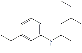 3-ethyl-N-(5-methylheptan-3-yl)aniline Struktur