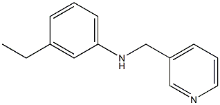 3-ethyl-N-(pyridin-3-ylmethyl)aniline Struktur