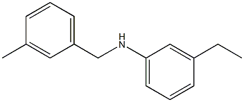 3-ethyl-N-[(3-methylphenyl)methyl]aniline Struktur