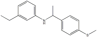 3-ethyl-N-{1-[4-(methylsulfanyl)phenyl]ethyl}aniline Structure