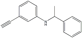 3-ethynyl-N-(1-phenylethyl)aniline 化学構造式