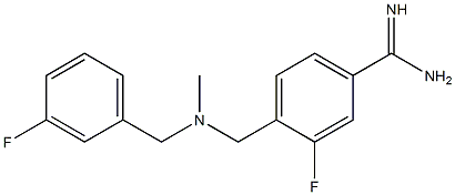 3-fluoro-4-({[(3-fluorophenyl)methyl](methyl)amino}methyl)benzene-1-carboximidamide