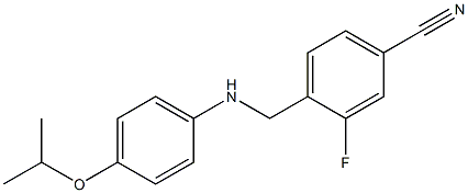 3-fluoro-4-({[4-(propan-2-yloxy)phenyl]amino}methyl)benzonitrile