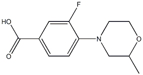 3-fluoro-4-(2-methylmorpholin-4-yl)benzoic acid Structure