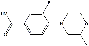  3-fluoro-4-(2-methylmorpholin-4-yl)benzoic acid