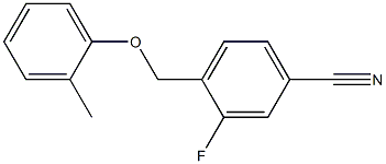 3-fluoro-4-(2-methylphenoxymethyl)benzonitrile