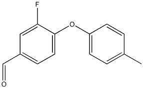 3-fluoro-4-(4-methylphenoxy)benzaldehyde Structure