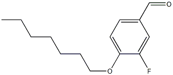 3-fluoro-4-(heptyloxy)benzaldehyde Struktur