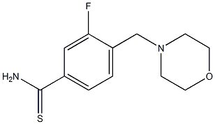  3-fluoro-4-(morpholin-4-ylmethyl)benzenecarbothioamide