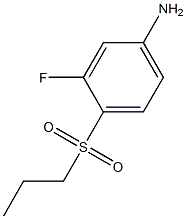 3-fluoro-4-(propane-1-sulfonyl)aniline,,结构式