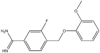3-fluoro-4-[(2-methoxyphenoxy)methyl]benzenecarboximidamide