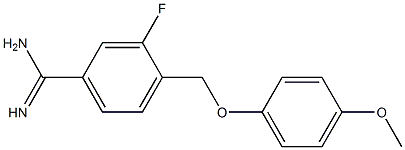 3-fluoro-4-[(4-methoxyphenoxy)methyl]benzenecarboximidamide|