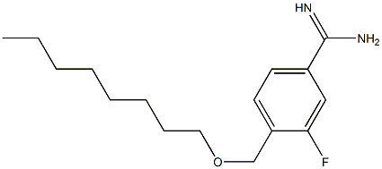 3-fluoro-4-[(octyloxy)methyl]benzene-1-carboximidamide 结构式