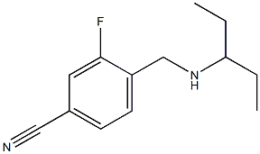 3-fluoro-4-[(pentan-3-ylamino)methyl]benzonitrile|