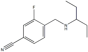  3-fluoro-4-[(pentan-3-ylamino)methyl]benzonitrile