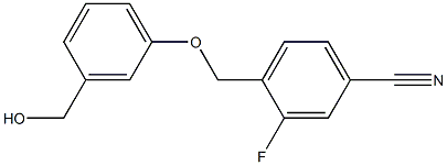  3-fluoro-4-[3-(hydroxymethyl)phenoxymethyl]benzonitrile