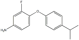 3-fluoro-4-[4-(propan-2-yl)phenoxy]aniline|